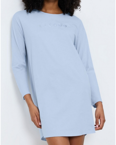 Long sleeve nightdress 100% cotton Triumph Nuit (Ice)