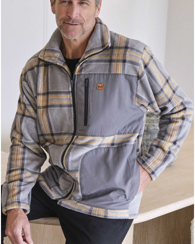 Polar jacket with zip Massana (Imprimé Gris)