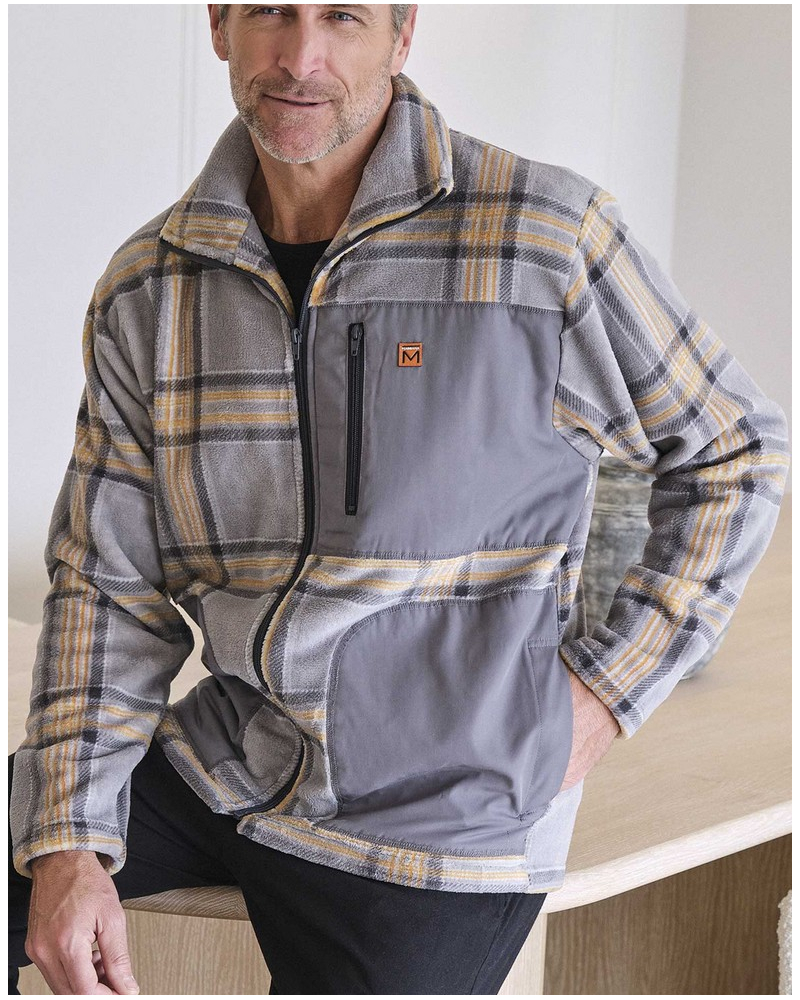 Chaqueta polar con cremallera Massana (Imprimé Gris)