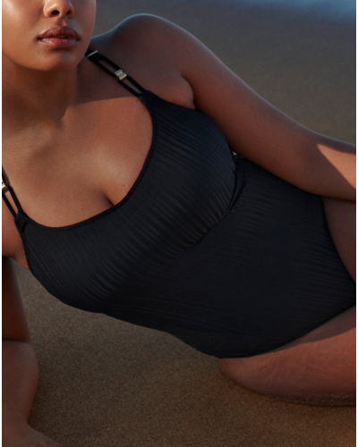 Bañador de una pieza sin aros Prima Donna Swim Kiruna (Negro)