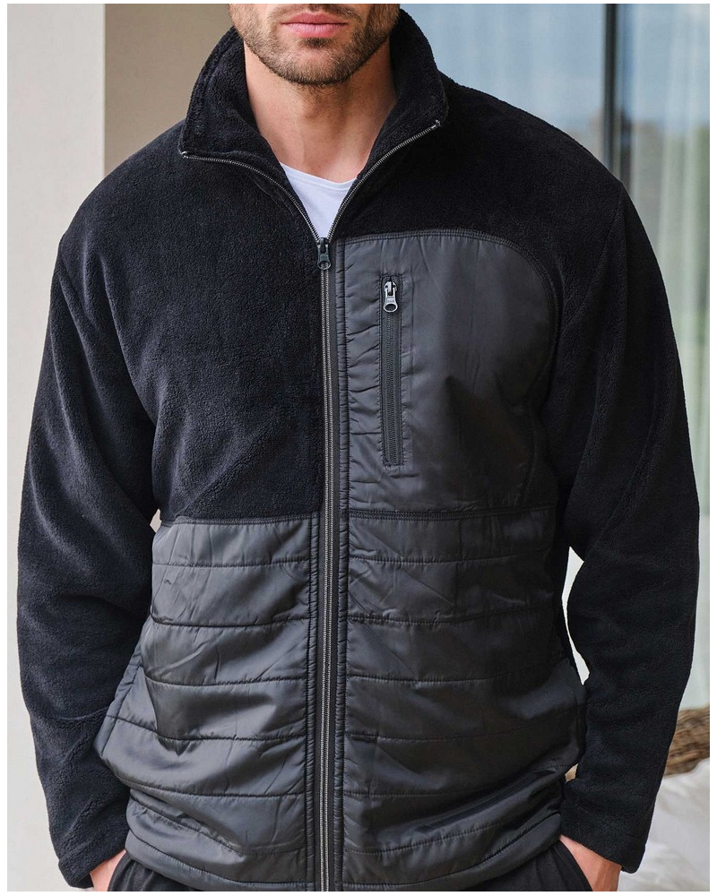 Chaqueta polar con cremallera Massana (Negro)