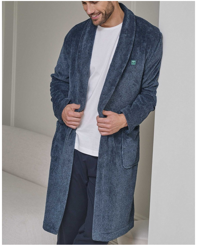 Bathrobe long Massana (Azul)