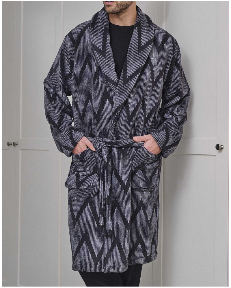 Bathrobe long Massana (Gris)