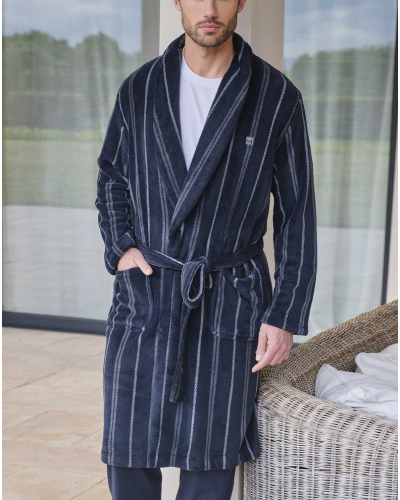 Bathrobe long Massana (Bleu)