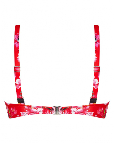 Sujetador de baño triángulo con aros copas profundas Antigel La Chérie Forever (Rouge Chérie)