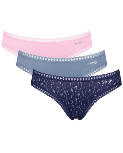 Mini brief cotton Sloggi GO Crush (Set of 3) (Multicolore)