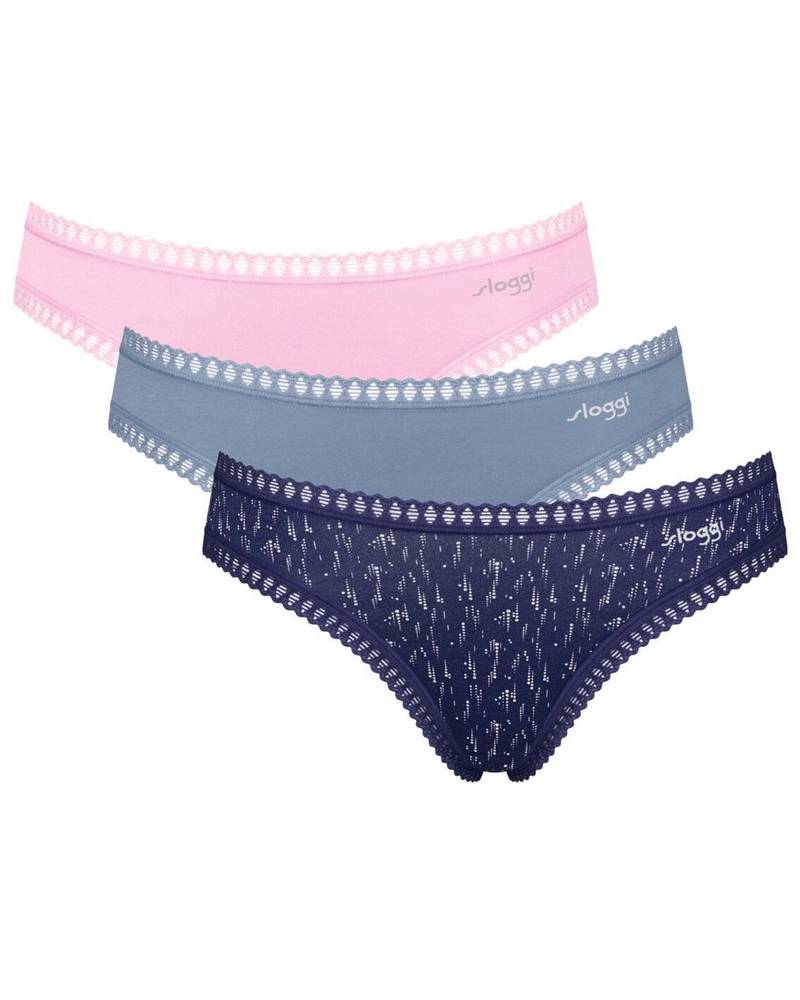 Slip mini coton Sloggi GO Crush (Lot de 3) (Multicolore)