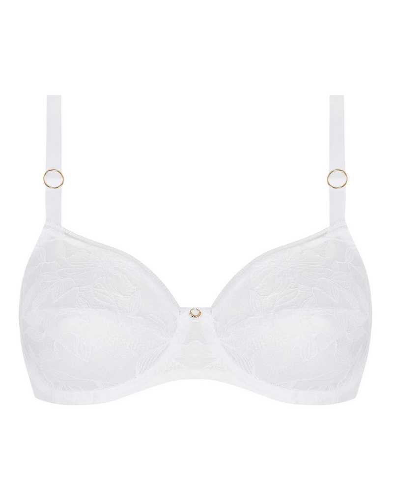 Wellness underwired bra Antigel Dentelle Rebelle (White)