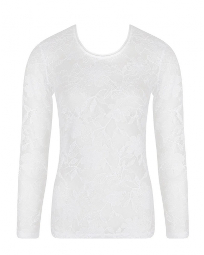 Camiseta mangas largas Antigel Dentelle Rebelle (Blanco)