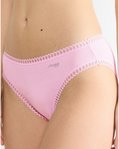 Calzoncillo escotado algodón Sloggi GO Crush (Lote de 3) (Multicolore)