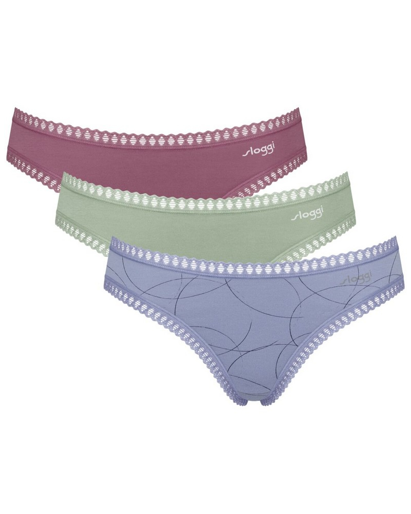 Mini calzoncillo algodón Sloggi GO Crush (Lote de 3) (Multicolore)