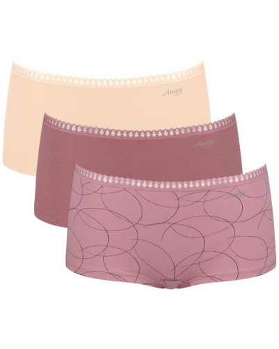 Boxer algodón Sloggi GO Crush (Lote de 3) (Multicolore)