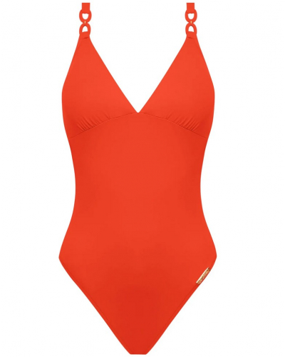 Traje de baño una pieza con sujeción Lise Charmel Grâce Infinie (Orange Infini)