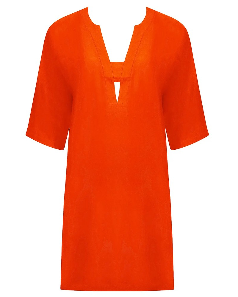 Beach tunic Lise Charmel Grâce Infinie (Orange Infini)