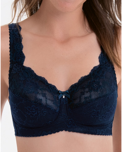 Sujetador sin aros Rosa Faia Bobette (Bleu Marine)