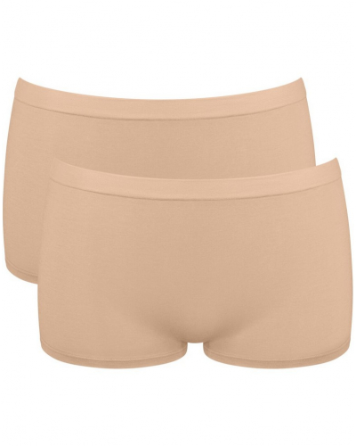 Lote de 2 pantalones cortos Sloggi GO Sense (Peanut Butter)