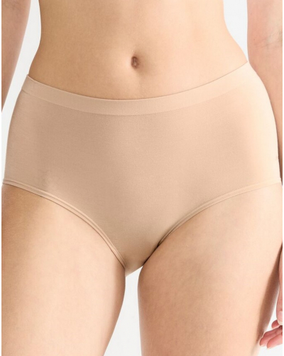 Lot de 2 culottes taille haute Sloggi GO Sense (Peanut Butter)