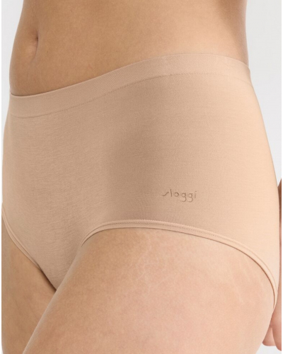 Lote de 2 bragas cintura alta Sloggi GO Sense (Peanut Butter)