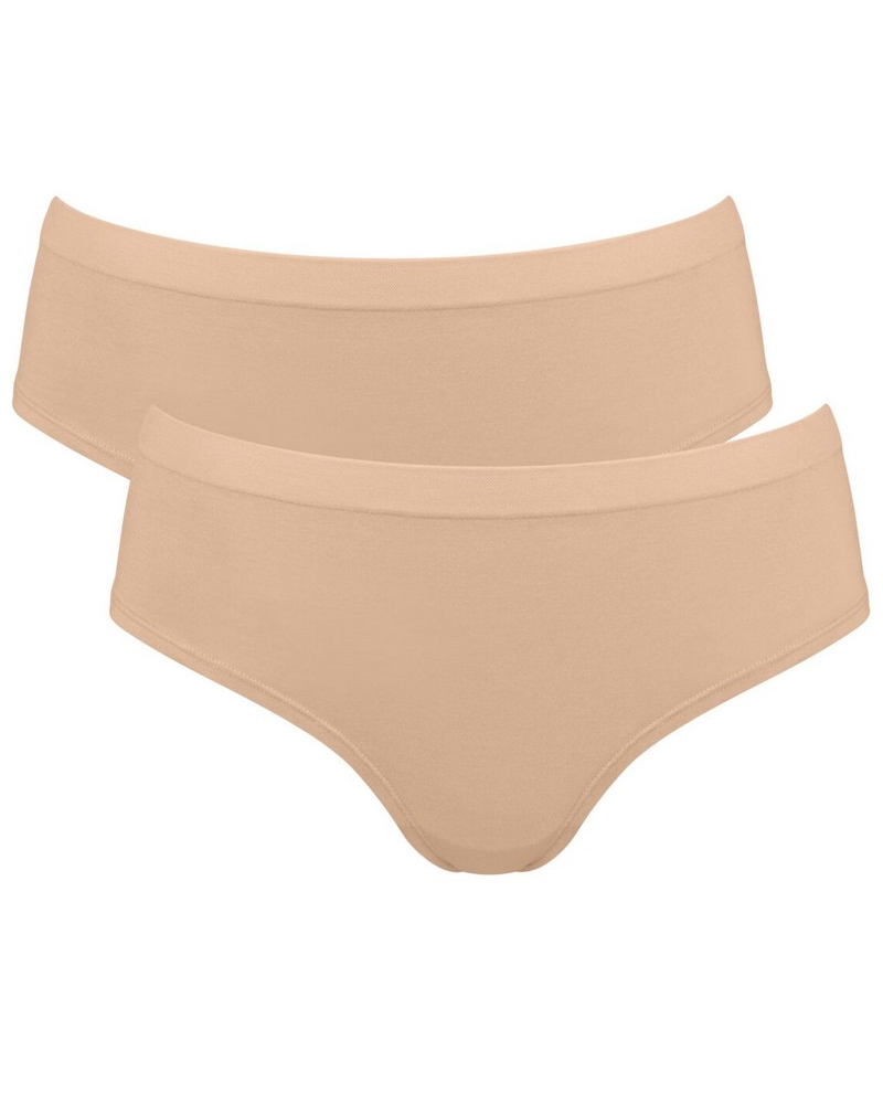 Lot de 2 hipsters Sloggi GO Sense (Peanut Butter)