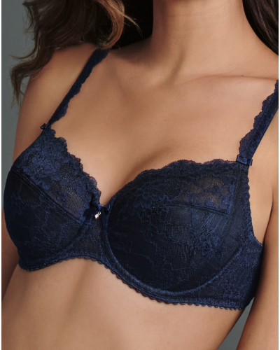 Sujetador con aros Rosa Faia Bobette (Bleu Marine)