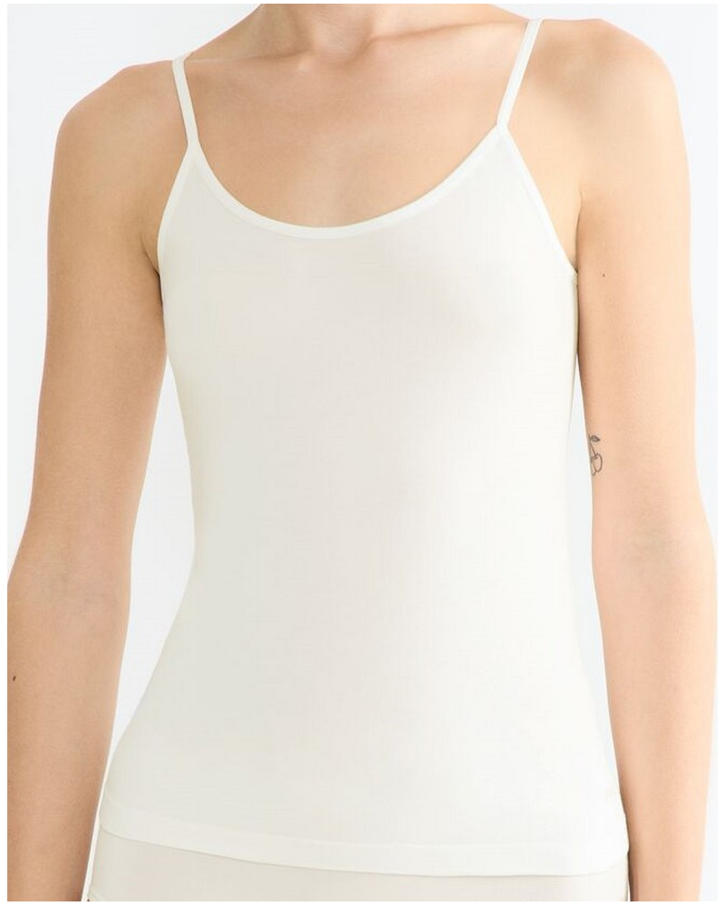 Spaghetti straps tank top Sloggi GO Sense (Silk White)