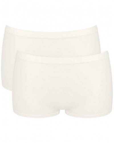 Lot de 2 shorts Sloggi GO Sense (Silk White)