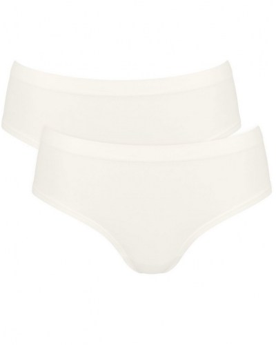 Lot de 2 hipsters Sloggi GO Sense (Silk White)