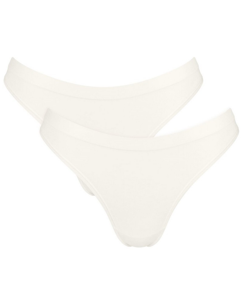 Lot de 2 tangas Sloggi GO Sense (Silk White)