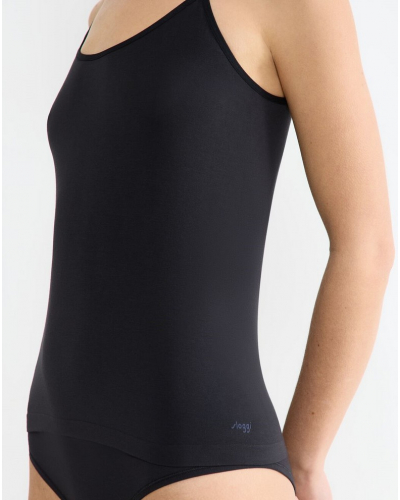 Spaghetti straps tank top Sloggi GO Sense (Black)