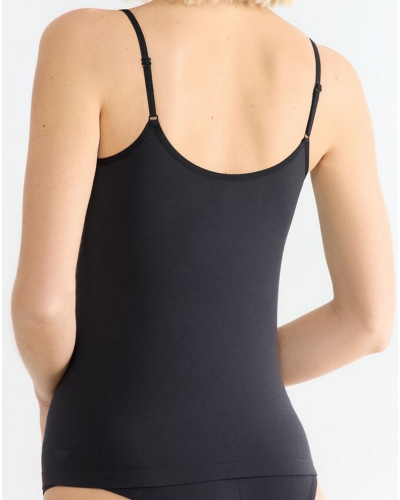 Camiseta tirantes espaguetis Sloggi GO Sense (Negro)