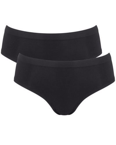 Lote de 2 hipsters Sloggi GO Sense (Negro)