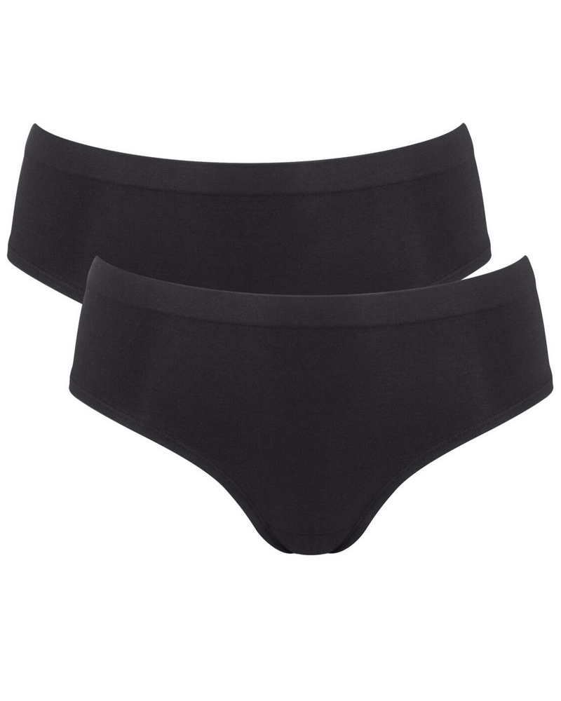 Lot de 2 hipsters Sloggi GO Sense (Noir)