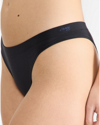 Lot de 2 tangas Sloggi GO Sense (Noir)