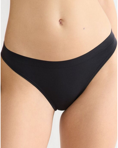 Set of 2 tangas Sloggi GO Sense (Black)