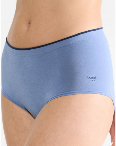 Lote de 2 bragas cintura alta Sloggi GO Sense (Blue Shadow)