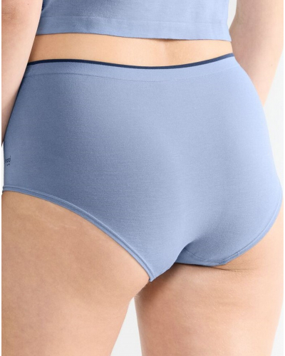 Lot de 2 culottes taille haute Sloggi GO Sense (Blue Shadow)