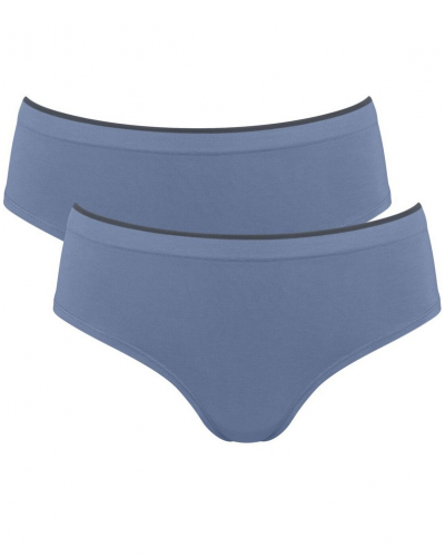 Lot de 2 hipsters Sloggi GO Sense (Blue Shadow)