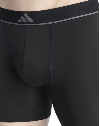 Pack of 3 long boxers Adidas Active Micro Flex Eco (Black)