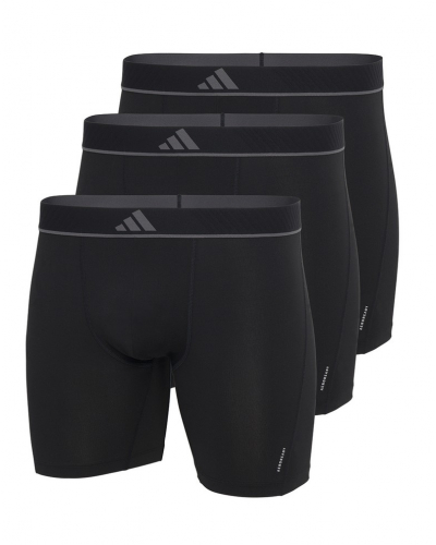 Lot de 3 boxers longs Adidas Active Micro Flex Eco (Noir)