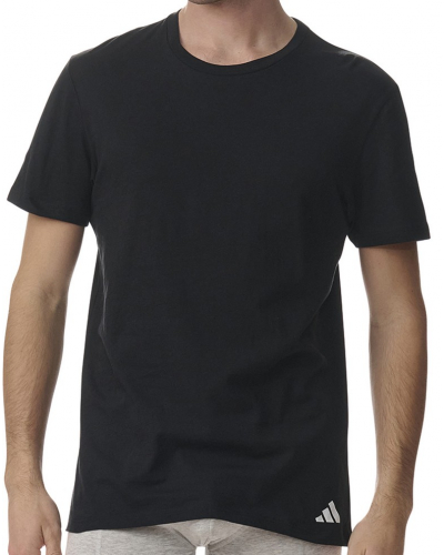 Lot de 3 t-shirts 100% Coton Adidas Active Core (Gris/Blanc/Noir)