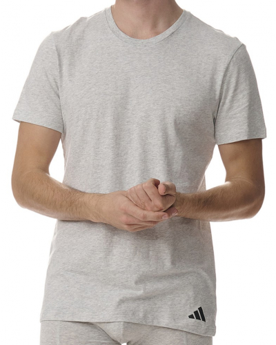 Pack of 3 t-shirts 100% Cotton Adidas Active Core (Gris/Blanc/Noir)