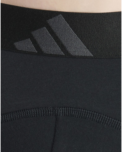 Paquete de 2 bóxers ergonómicos Adidas Active Flex Coton (Negro)