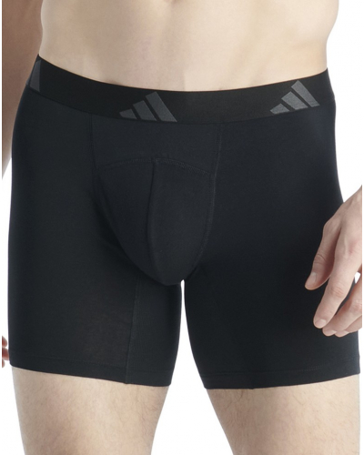 Pack of 2 ergonomic boxers Adidas Active Flex Coton (Black)