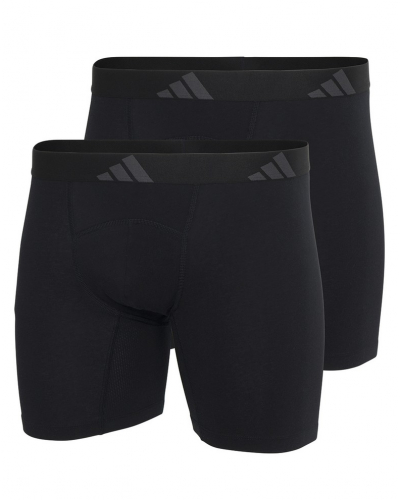 Lot de 2 boxers ergonomiques Adidas Active Flex Coton (Noir)