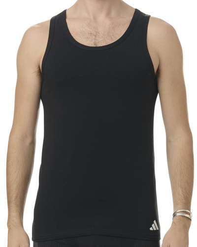 Pack of 2 tank tops Adidas Actives Flex Coton (Black)