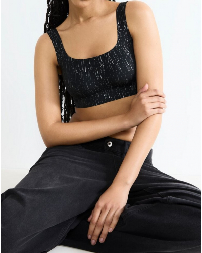 Bralette top Sloggi ZERO Feel Festive (Black Comb)