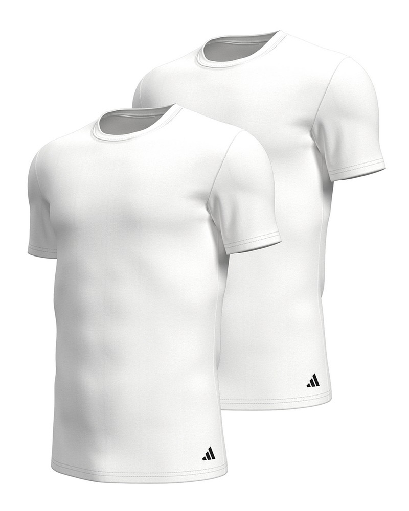 Lot de 2 t-shirts Adidas Active Flex Coton (Blanc)