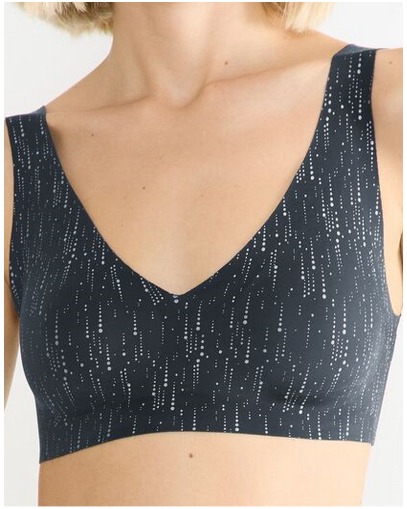 Bralette top Sloggi Zero Feel Festive (Black Comb)
