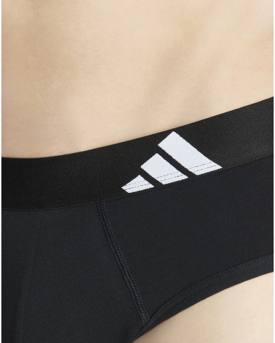 Lot de 3 slips Adidas Active Flex Coton (Noir)