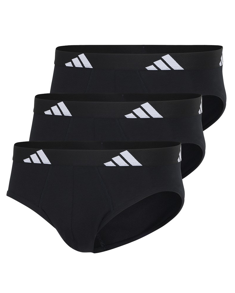 Paquete de 3 calzoncillos Adidas Active Flex Coton (Negro)